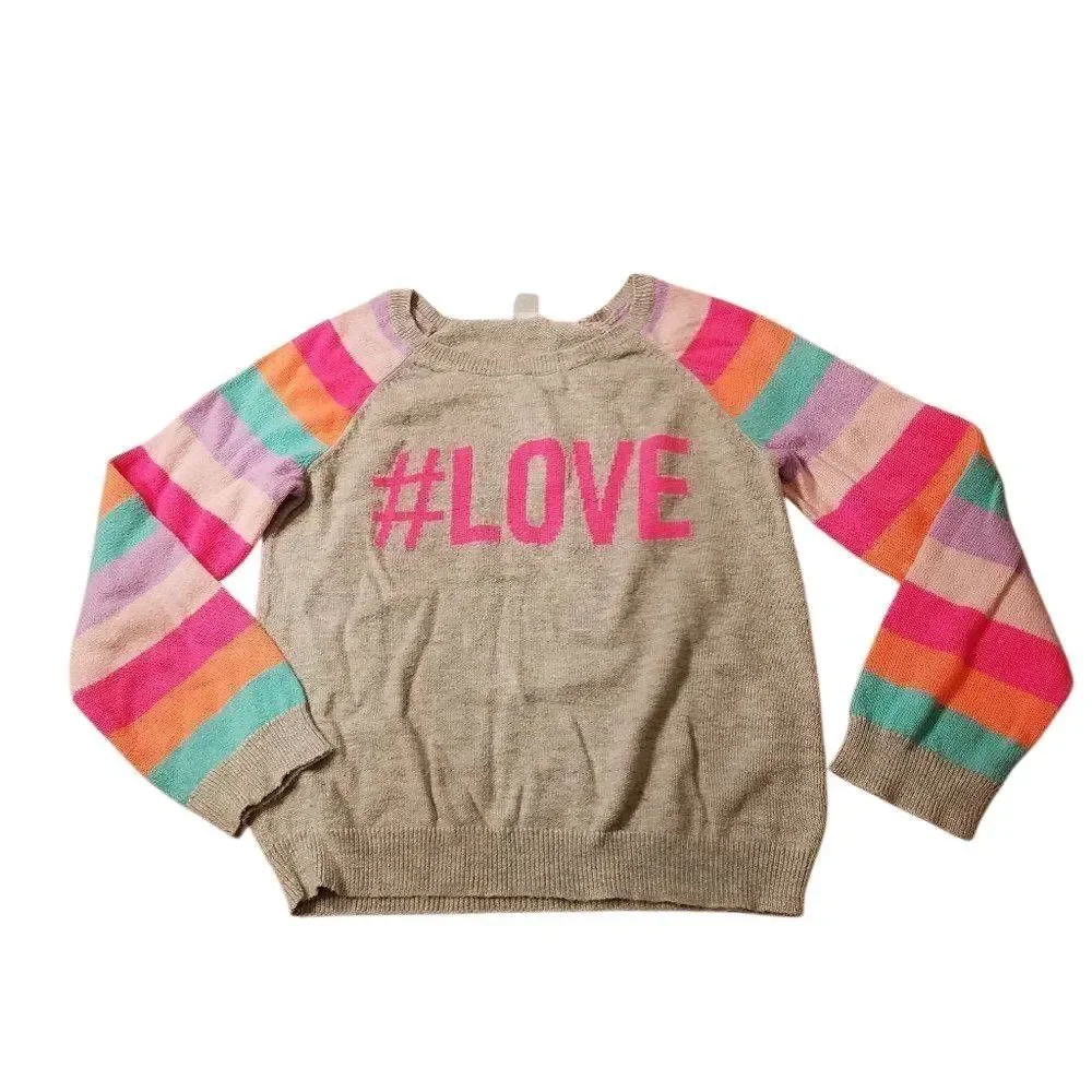 Children's Place Rainbow sleeve Sweater 3T